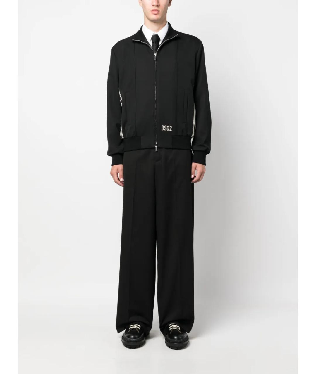 DSQUARED2 Черная полиэстеровая куртка, фото 3