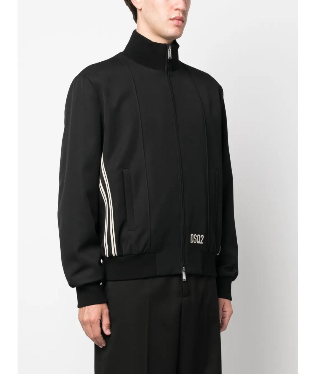 DSQUARED2 Черная полиэстеровая куртка, фото 2