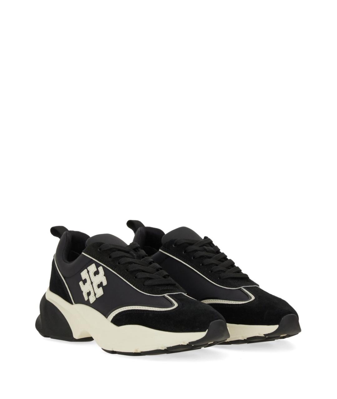 TORY BURCH Черные синтетические кроссовки, фото 2