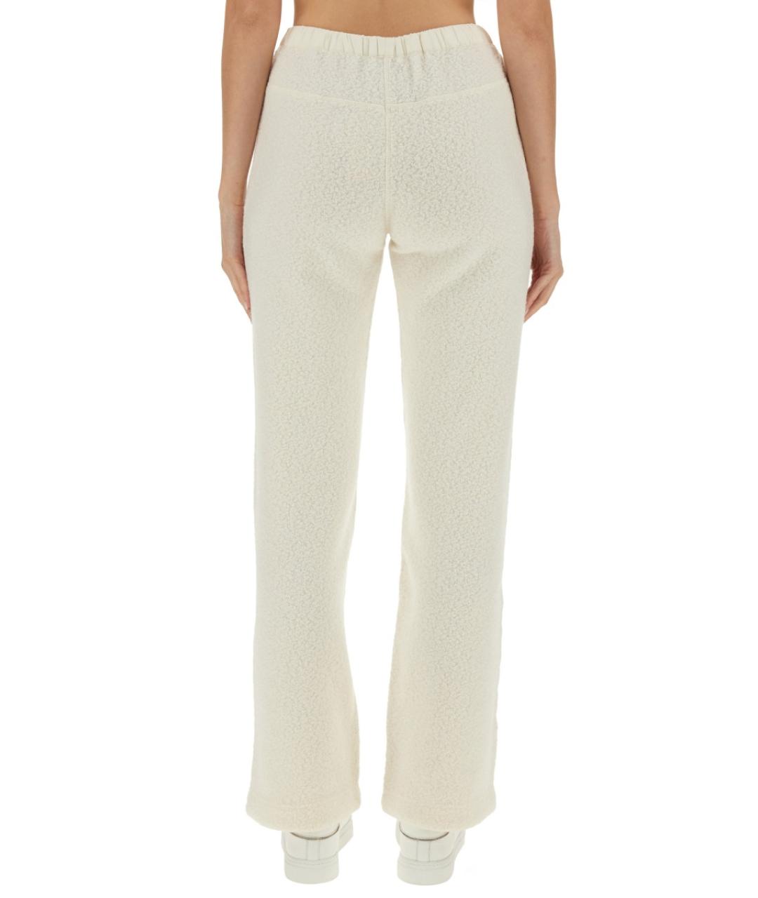 PARAJUMPERS Белые полиэстеровые прямые брюки, фото 3