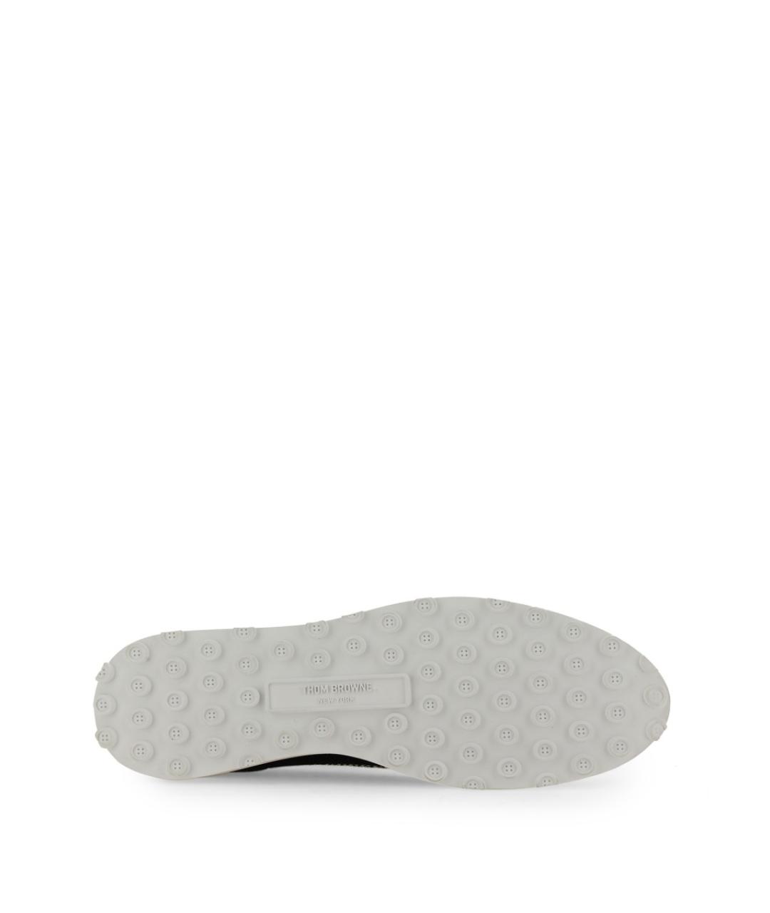 THOM BROWNE Черные синтетические низкие кроссовки / кеды, фото 6