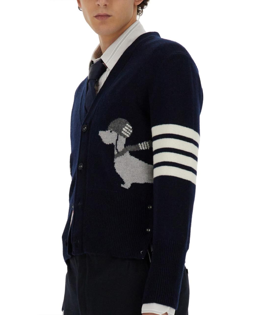 THOM BROWNE Серая хлопковая кэжуал рубашка, фото 5