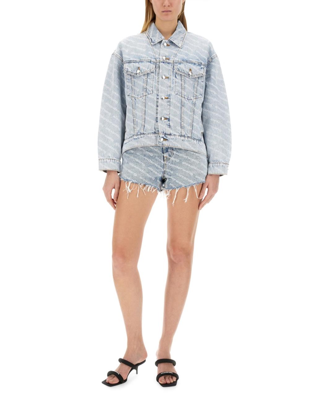 ALEXANDER WANG Голубая хлопковая куртка, фото 2