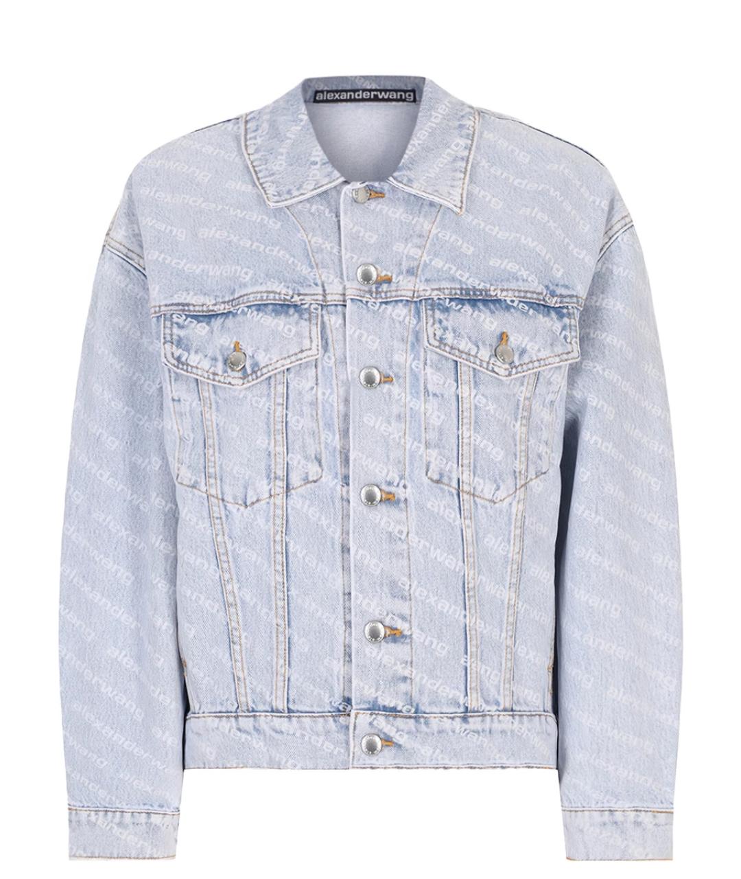 ALEXANDER WANG Голубая хлопковая куртка, фото 1