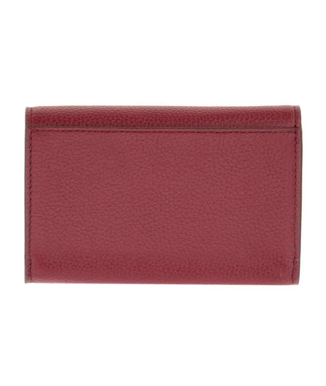 MICHAEL KORS Бордовый кожаный кошелек, фото 2