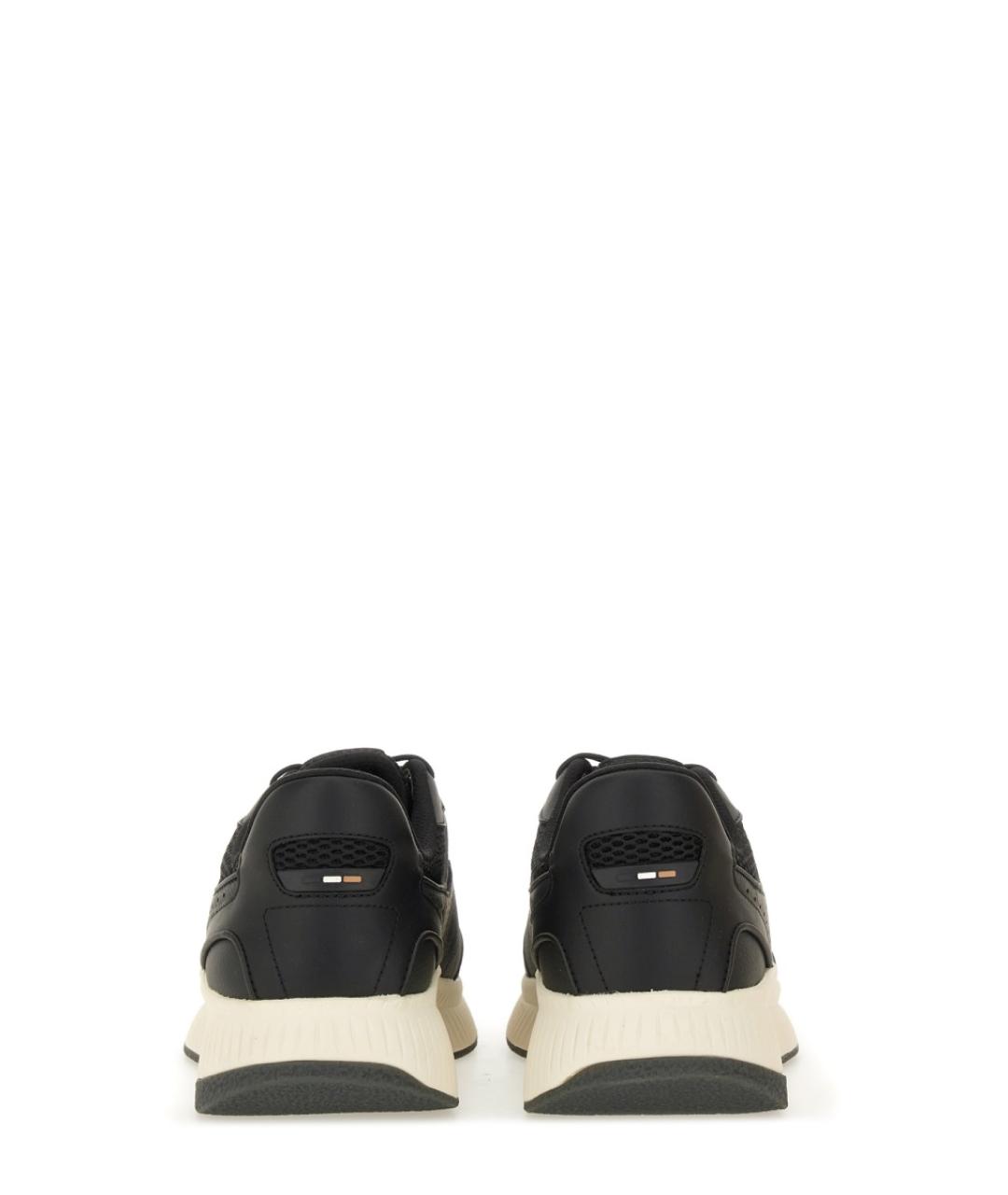 HUGO BOSS Черные синтетические низкие кроссовки / кеды, фото 3
