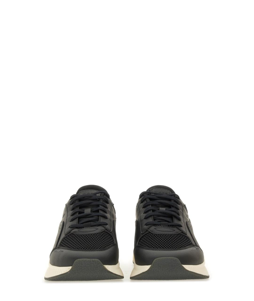 HUGO BOSS Черные синтетические низкие кроссовки / кеды, фото 4