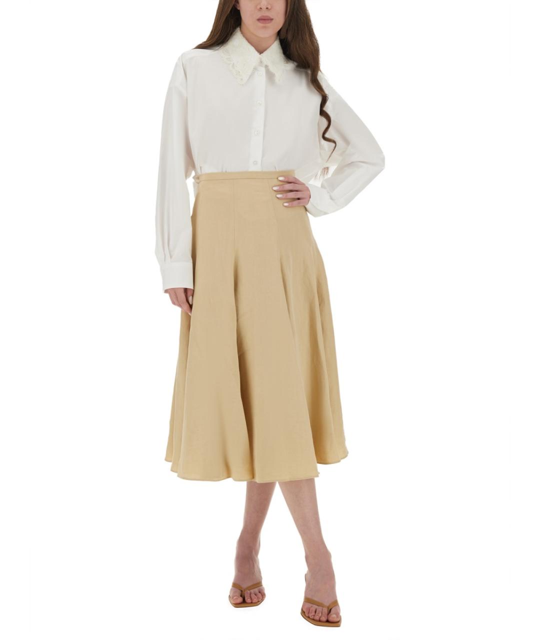 FABIANA FILIPPI Белая хлопковая рубашка, фото 3