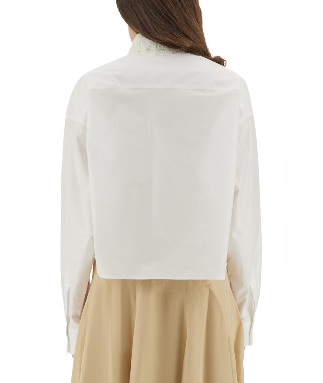 FABIANA FILIPPI Белая хлопковая рубашка, фото 4