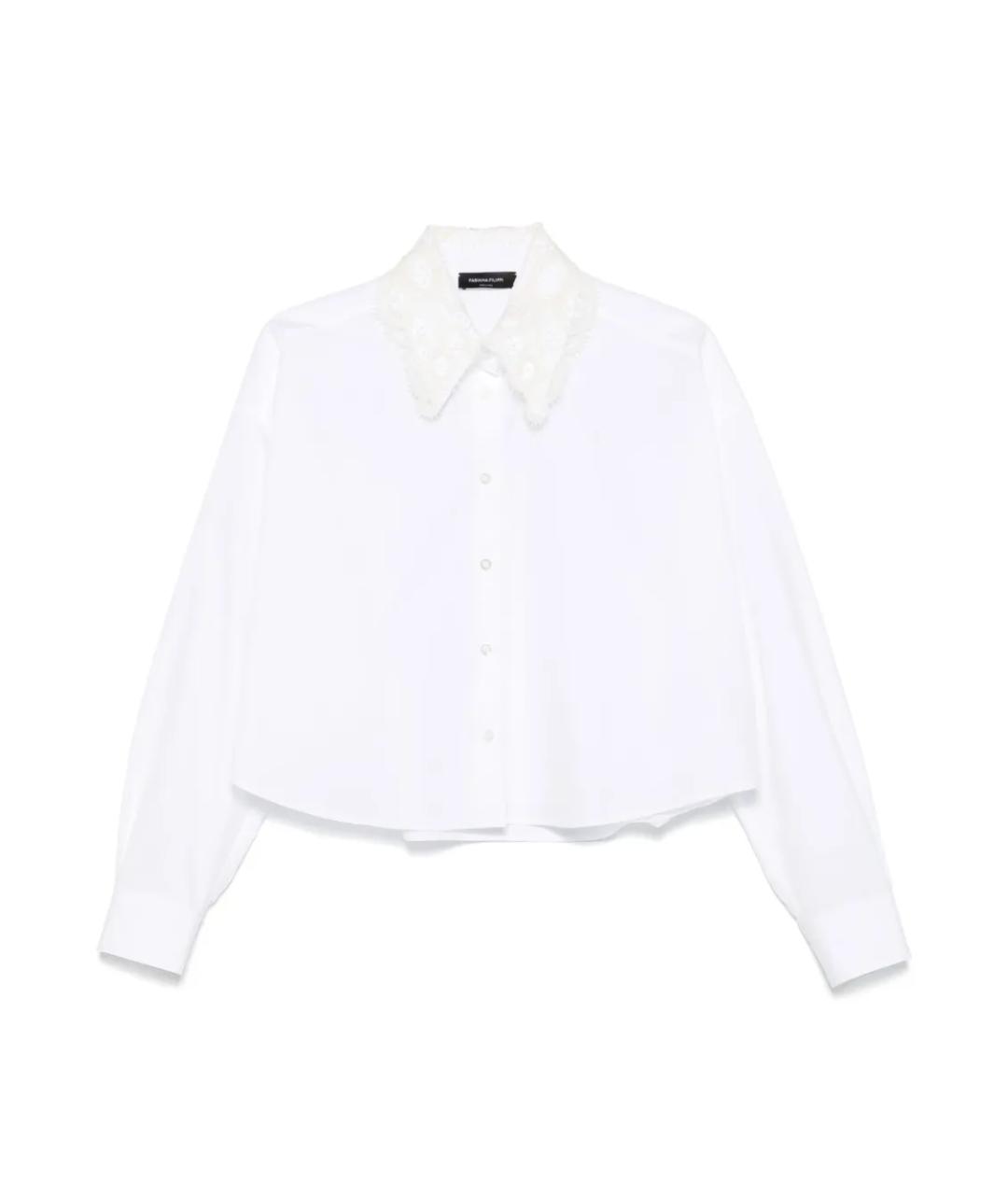 FABIANA FILIPPI Белая хлопковая рубашка, фото 1