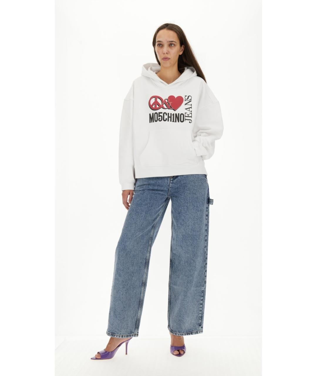 MOSCHINO JEANS Синие хлопковые джинсы клеш, фото 2