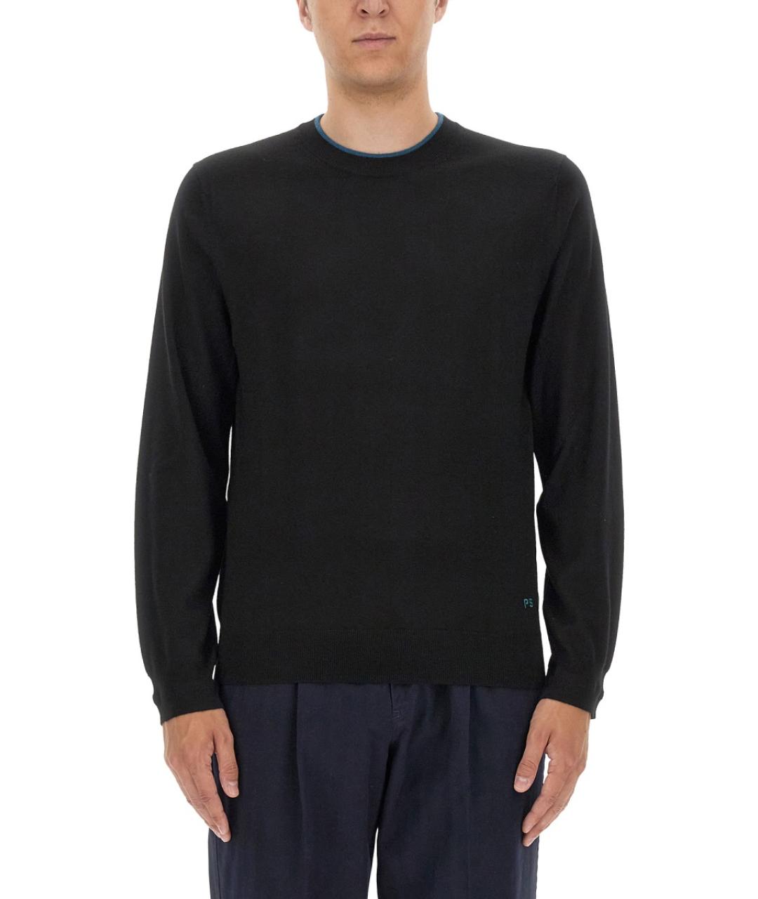 PS BY PAUL SMITH Черный шерстяной джемпер / свитер, фото 5