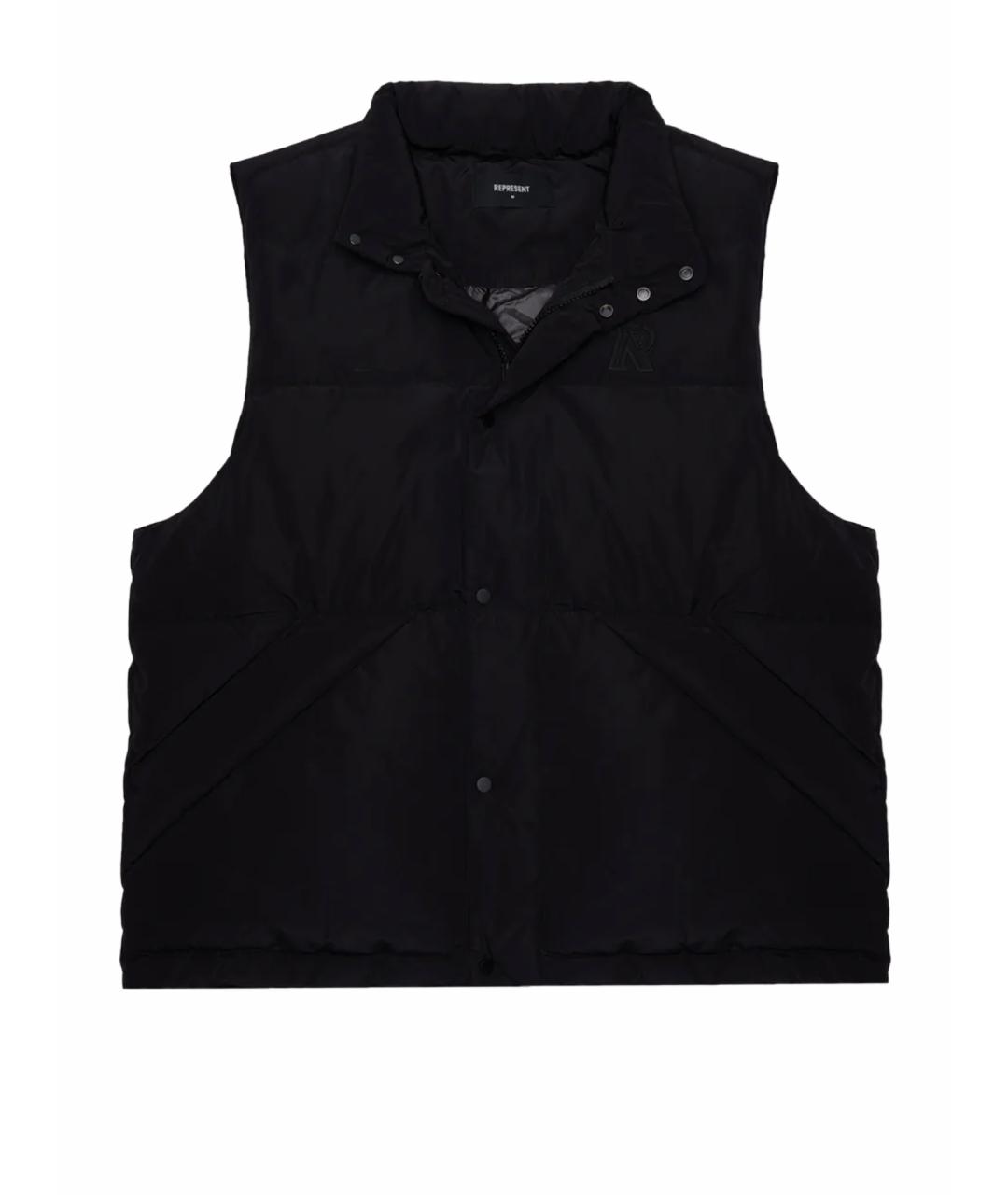 REPRESENT Черный полиамидовый жилет, фото 1