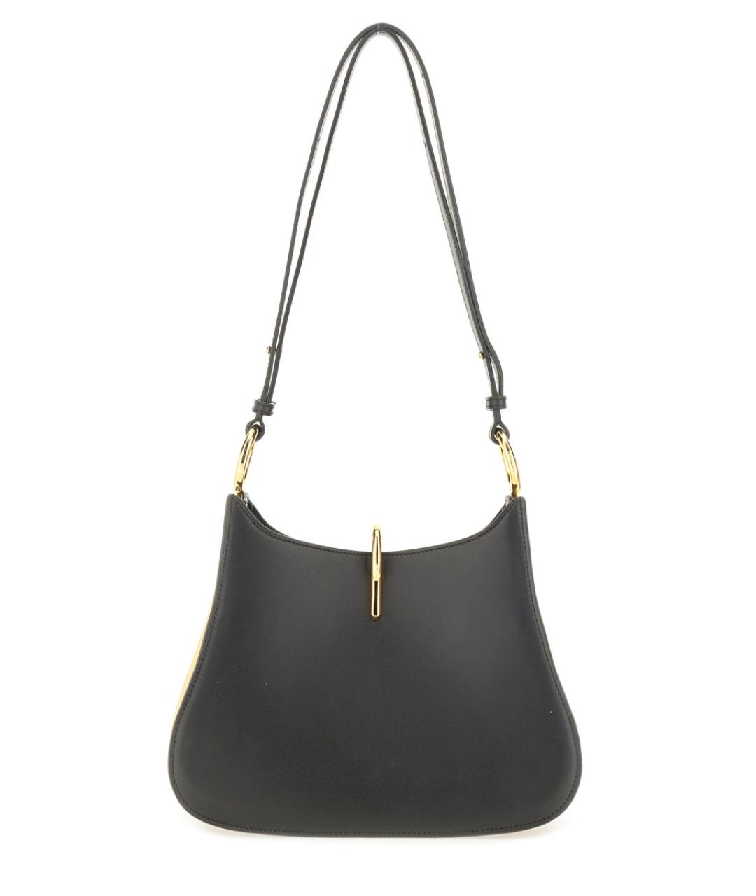 PACO RABANNE Черная кожаная сумка через плечо, фото 2