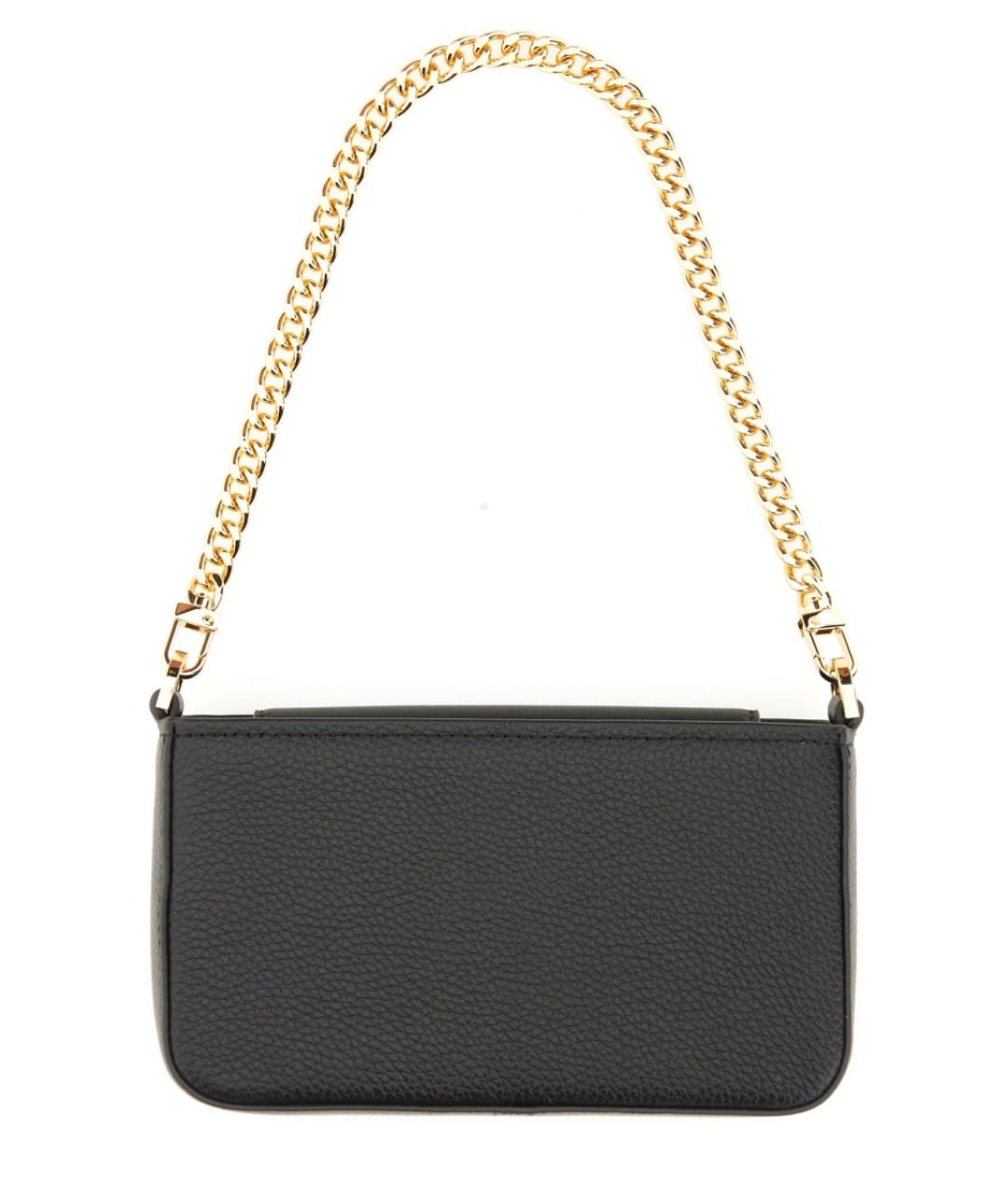 MICHAEL KORS Черная кожаная сумка через плечо, фото 3