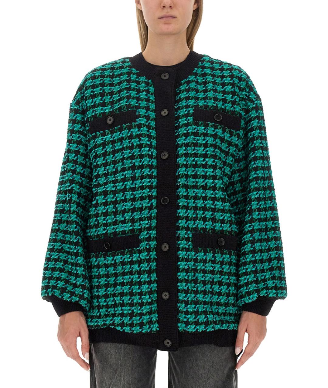 MSGM Зеленый хлопковый кардиган, фото 2