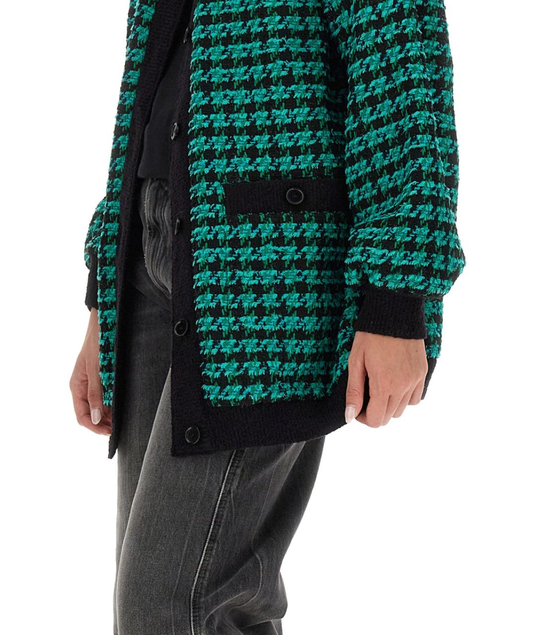 MSGM Зеленый хлопковый кардиган, фото 5