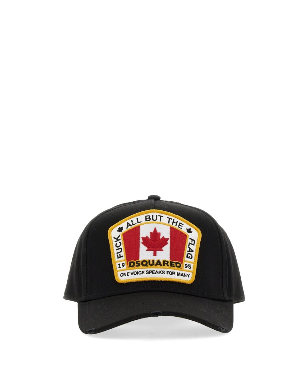 DSQUARED2 Черная хлопковая кепка/бейсболка, фото 1