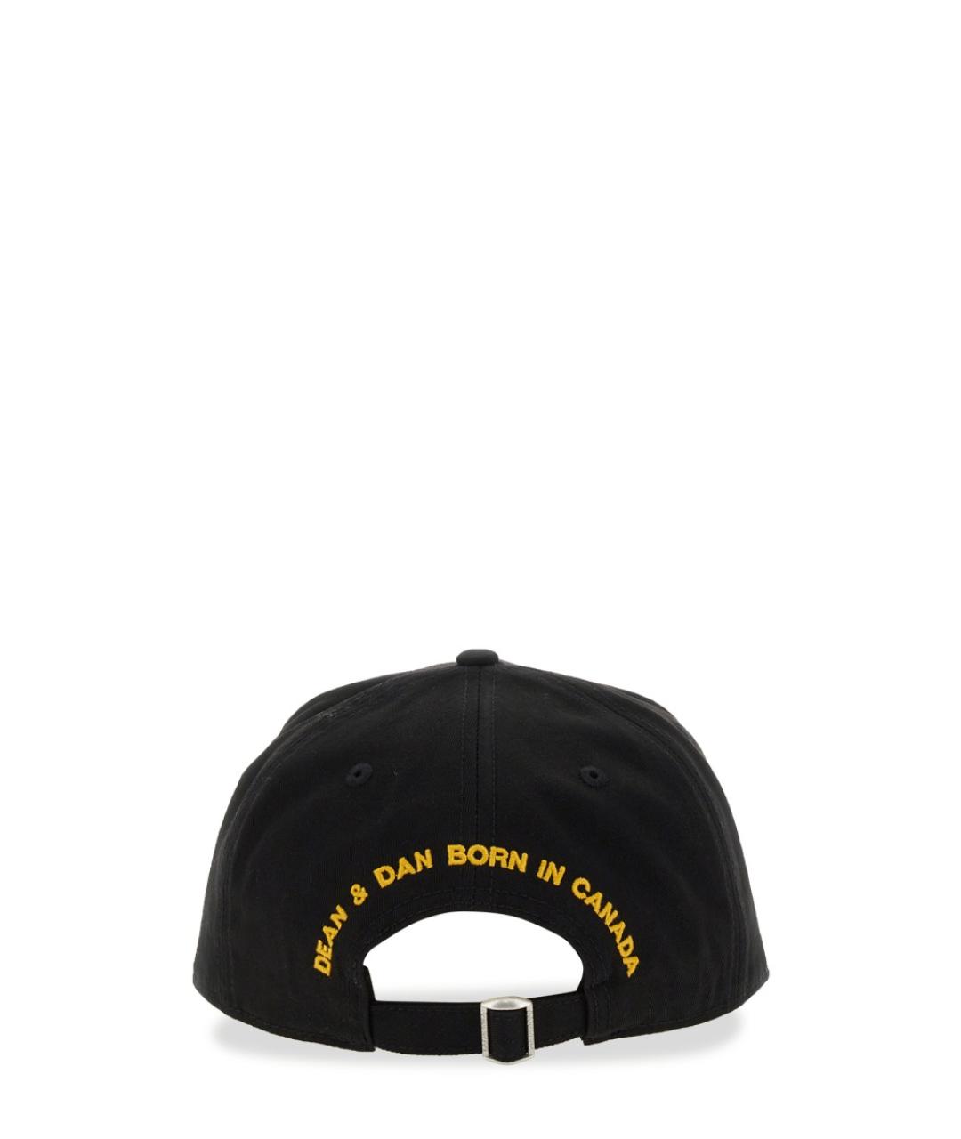 DSQUARED2 Черная хлопковая кепка/бейсболка, фото 2