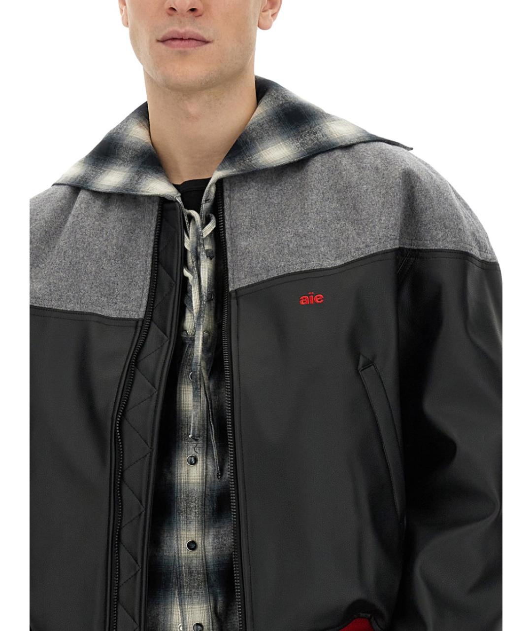 AïE Черная полиэстеровая куртка, фото 4