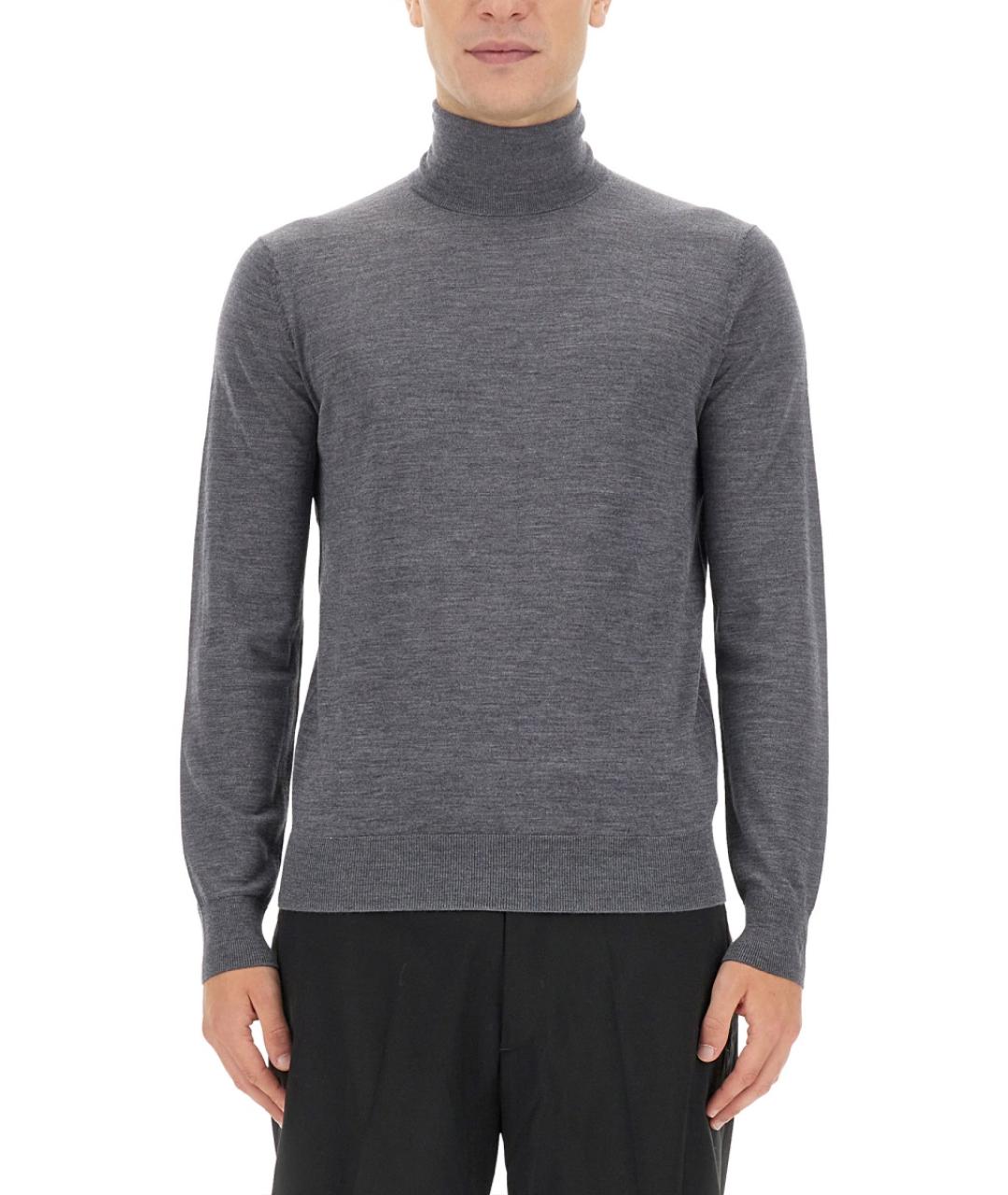 BALLANTYNE Серая шерстяная водолазка, фото 5