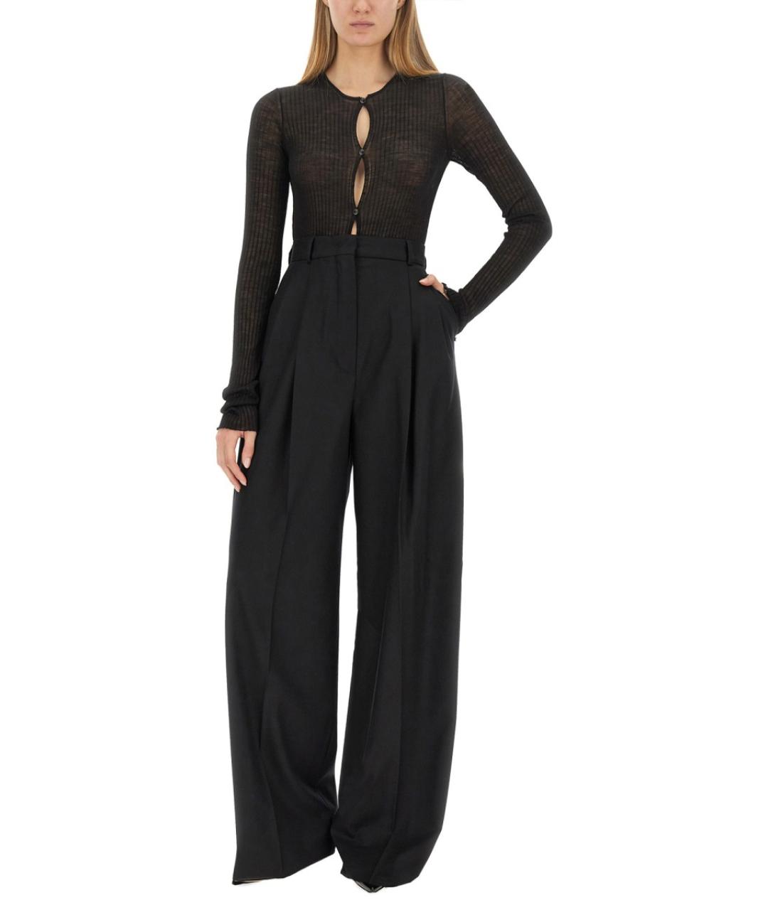 SPORTMAX Черный шерстяной джемпер / свитер, фото 3