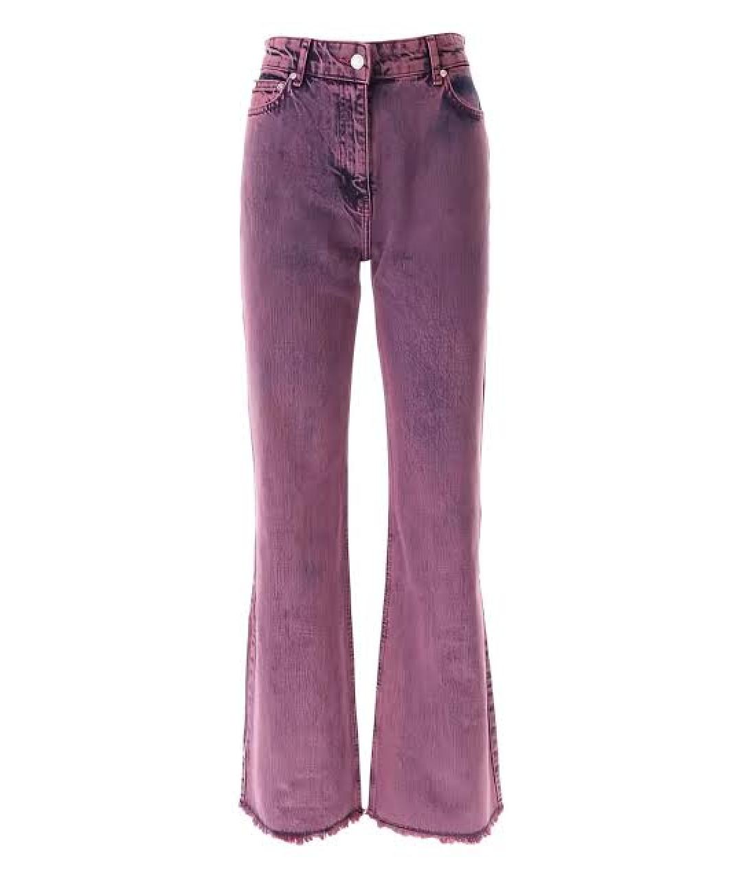 MOSCHINO JEANS Фиолетовые хлопковые прямые джинсы, фото 1