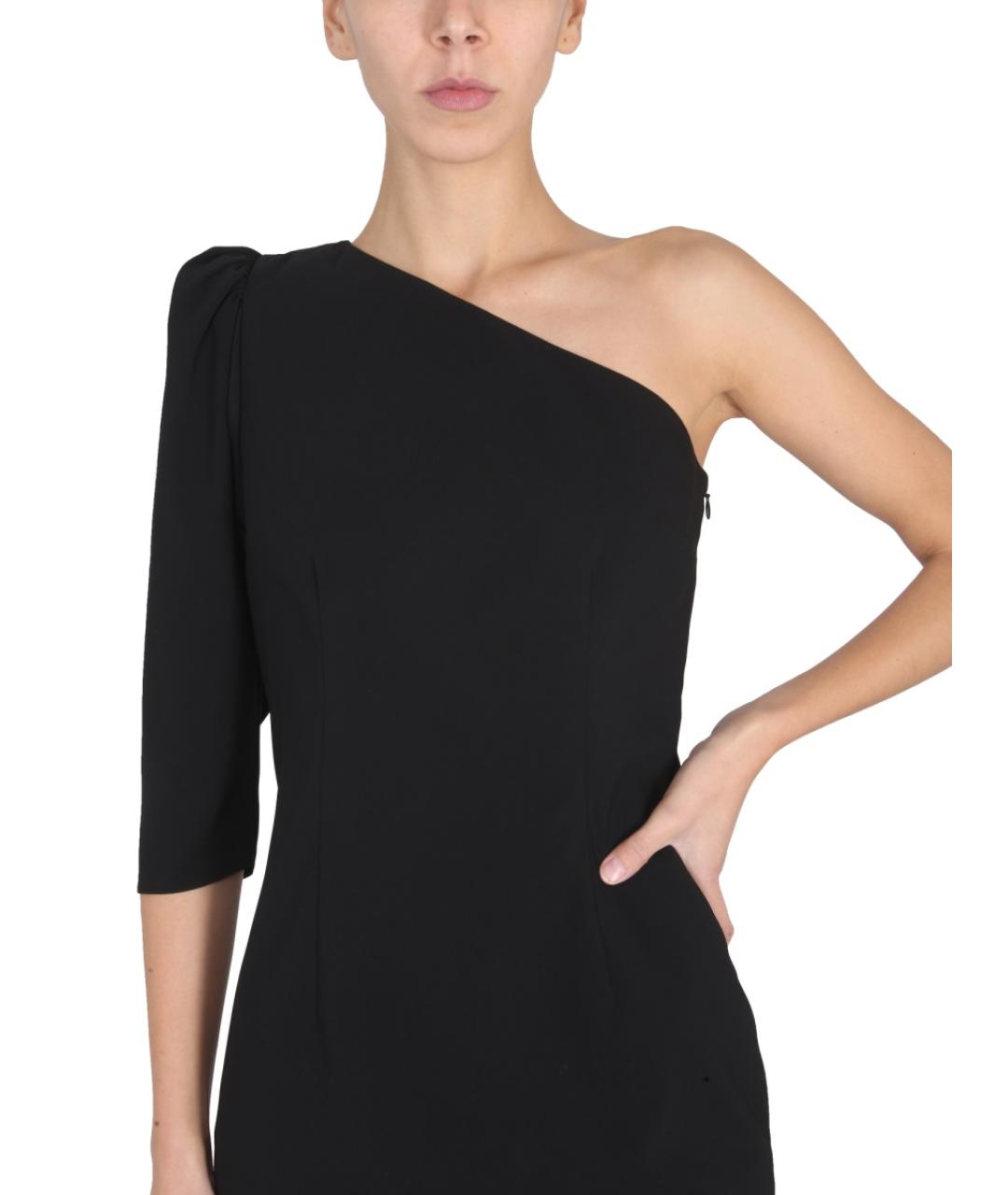 DSQUARED2 Черное полиэстеровое коктейльное платье, фото 5