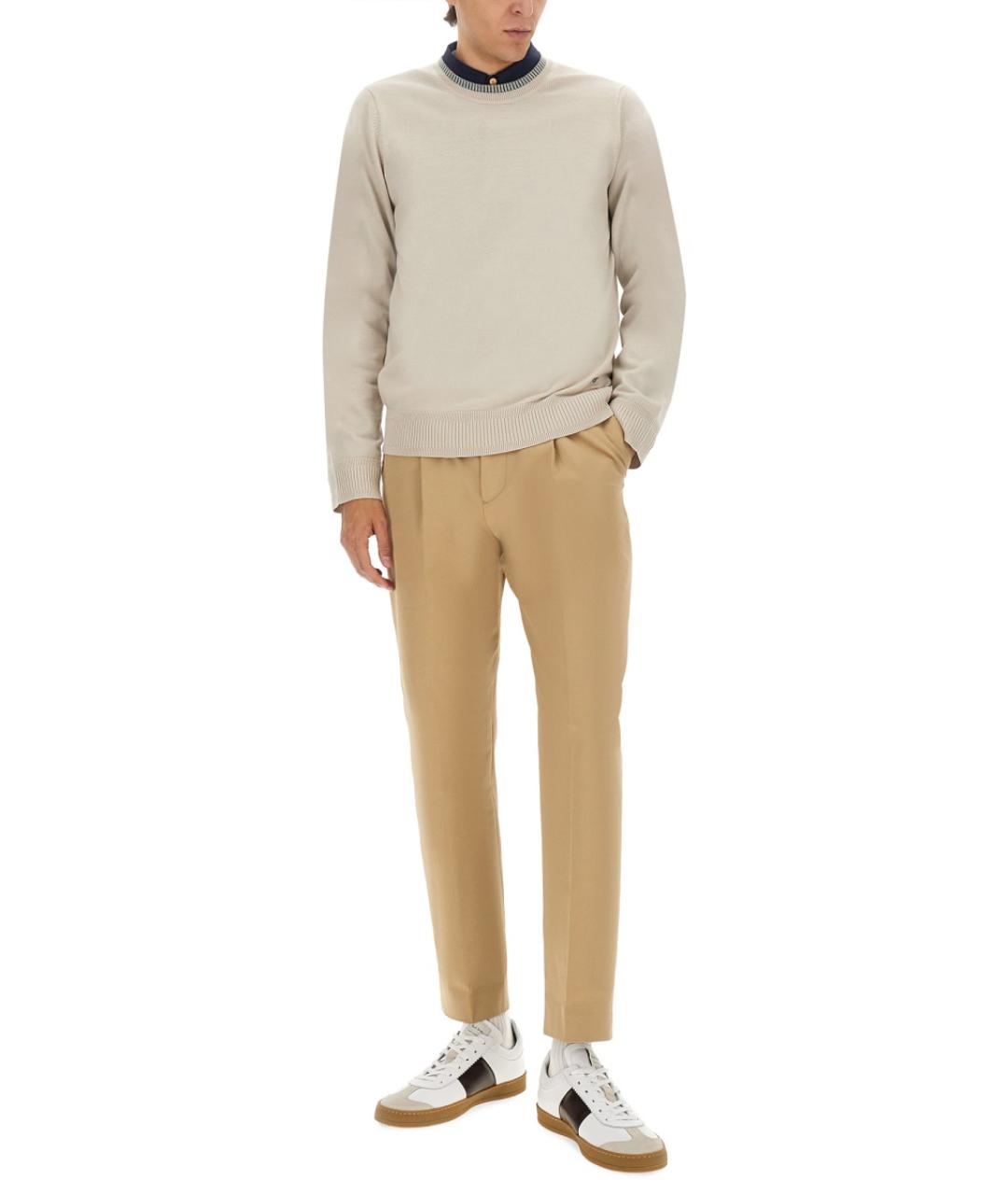 PS BY PAUL SMITH Белый шерстяной джемпер / свитер, фото 2