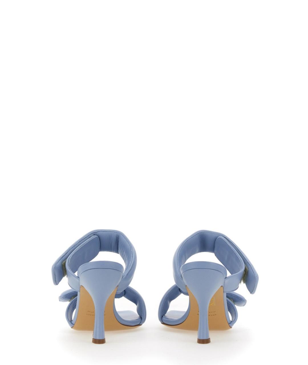 GIABORGHINI Голубые кожаные туфли, фото 3