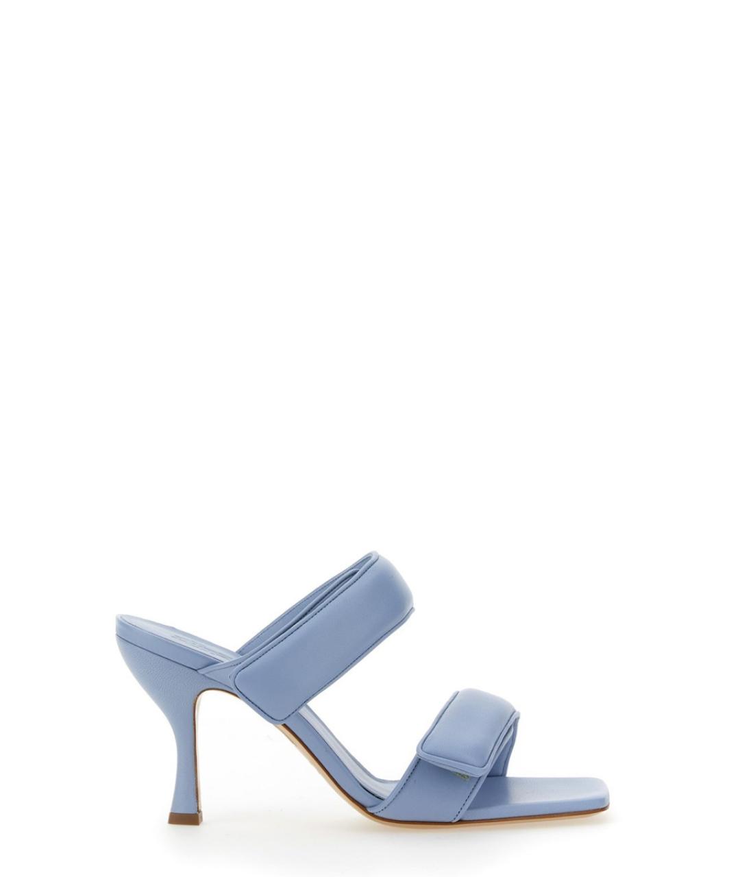 GIABORGHINI Голубые кожаные туфли, фото 1