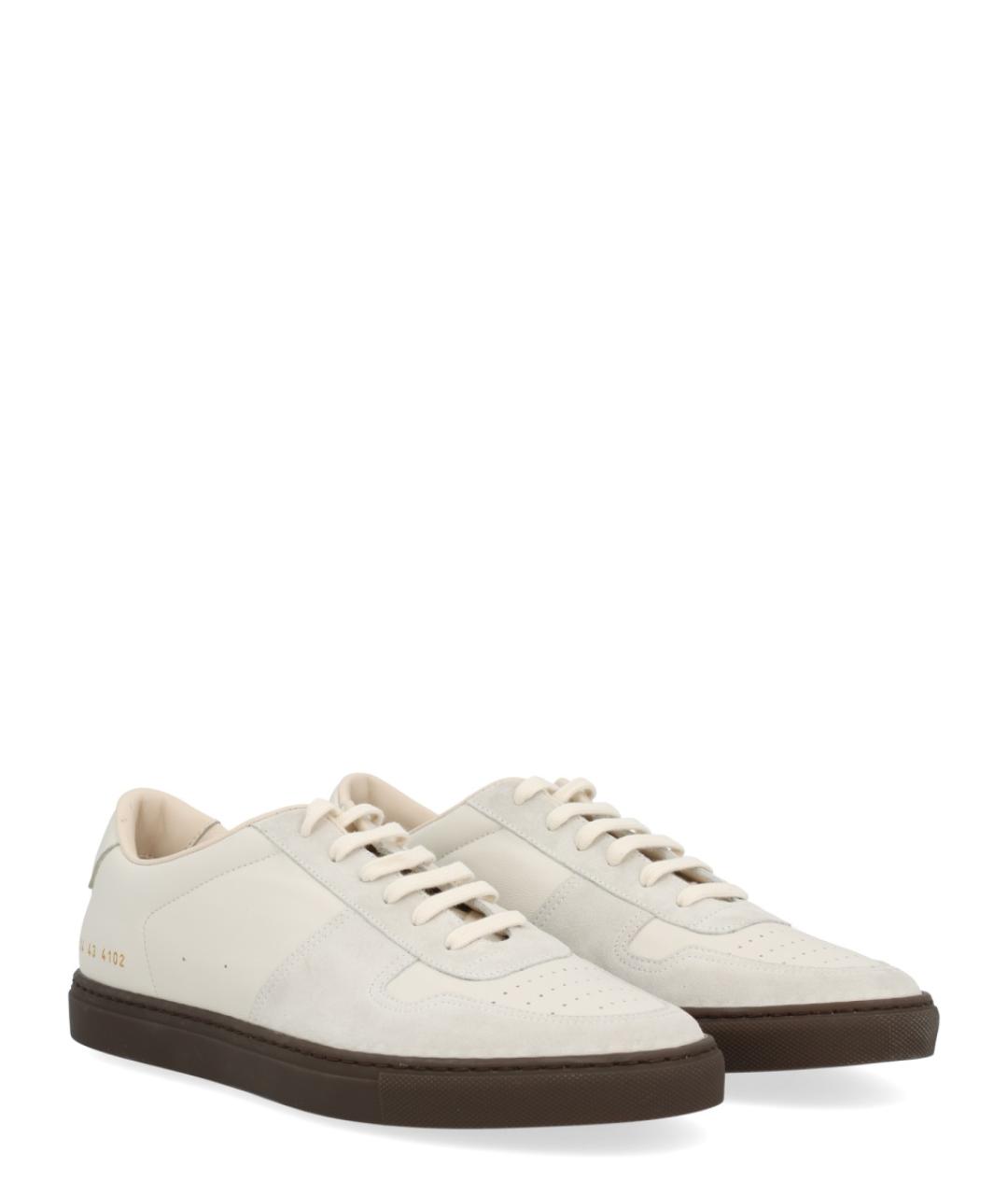 COMMON PROJECTS Белые кожаные низкие кроссовки / кеды, фото 2