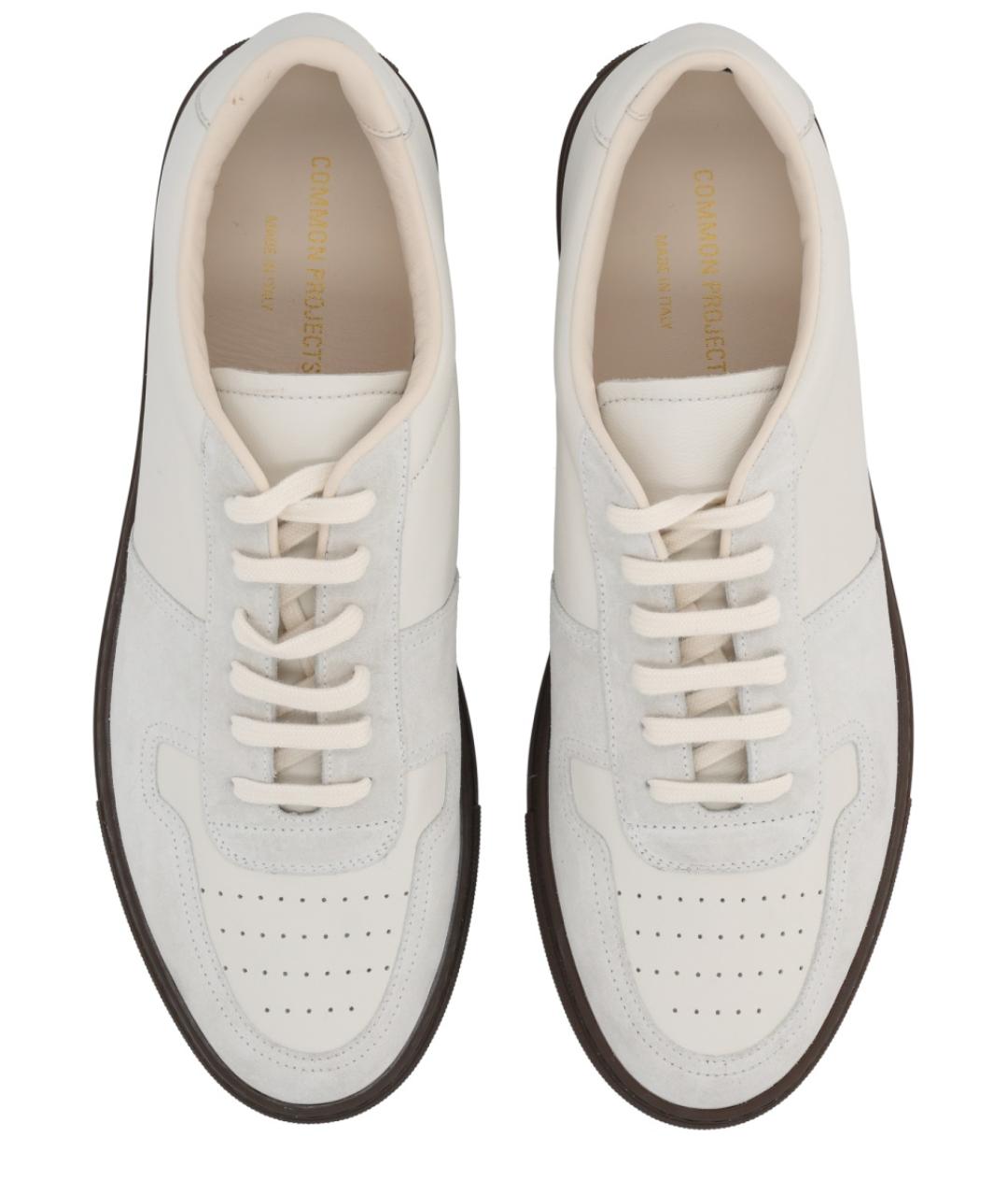 COMMON PROJECTS Белые кожаные низкие кроссовки / кеды, фото 5
