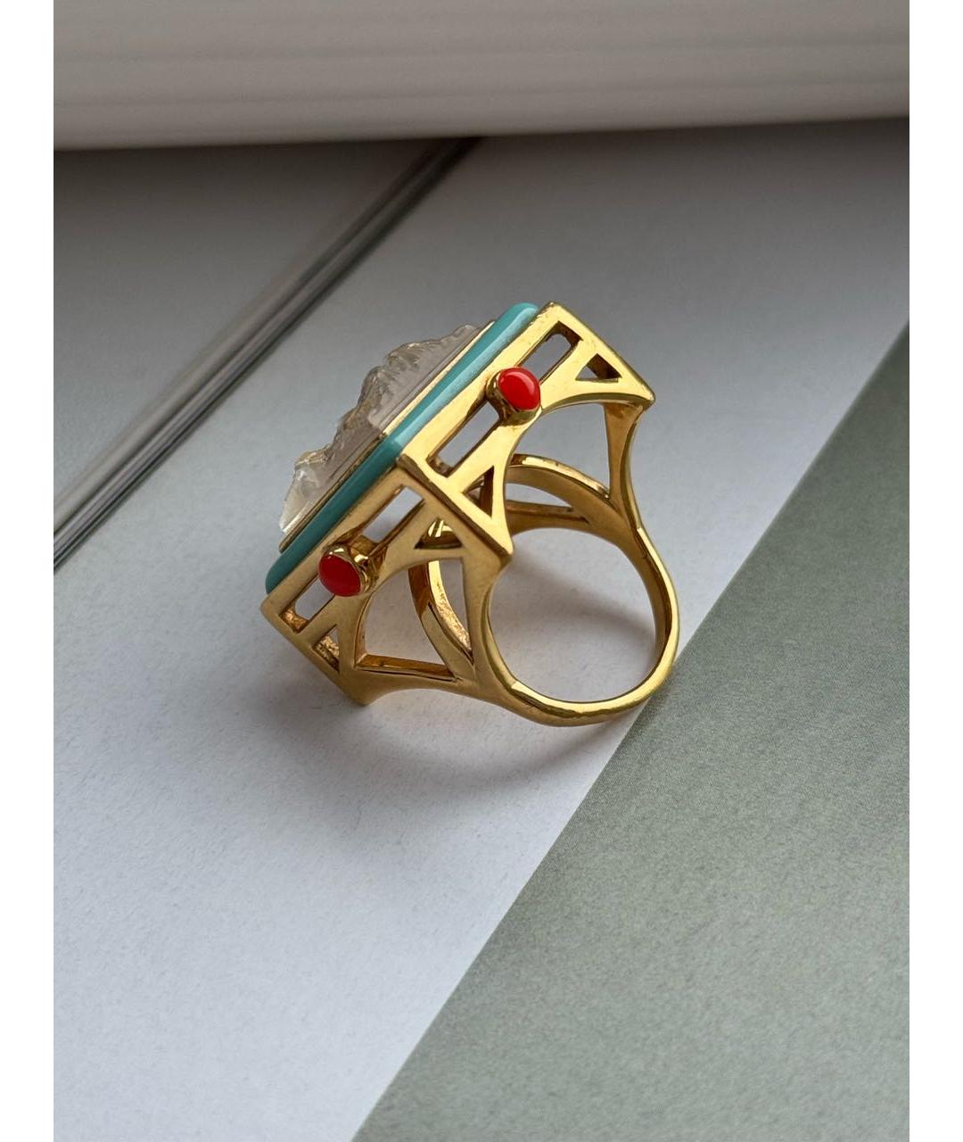 LALIQUE Мульти позолоченное кольцо, фото 5