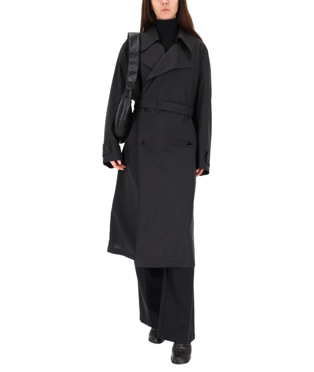 LEMAIRE Серый полиэстеровый тренч/плащ, фото 2