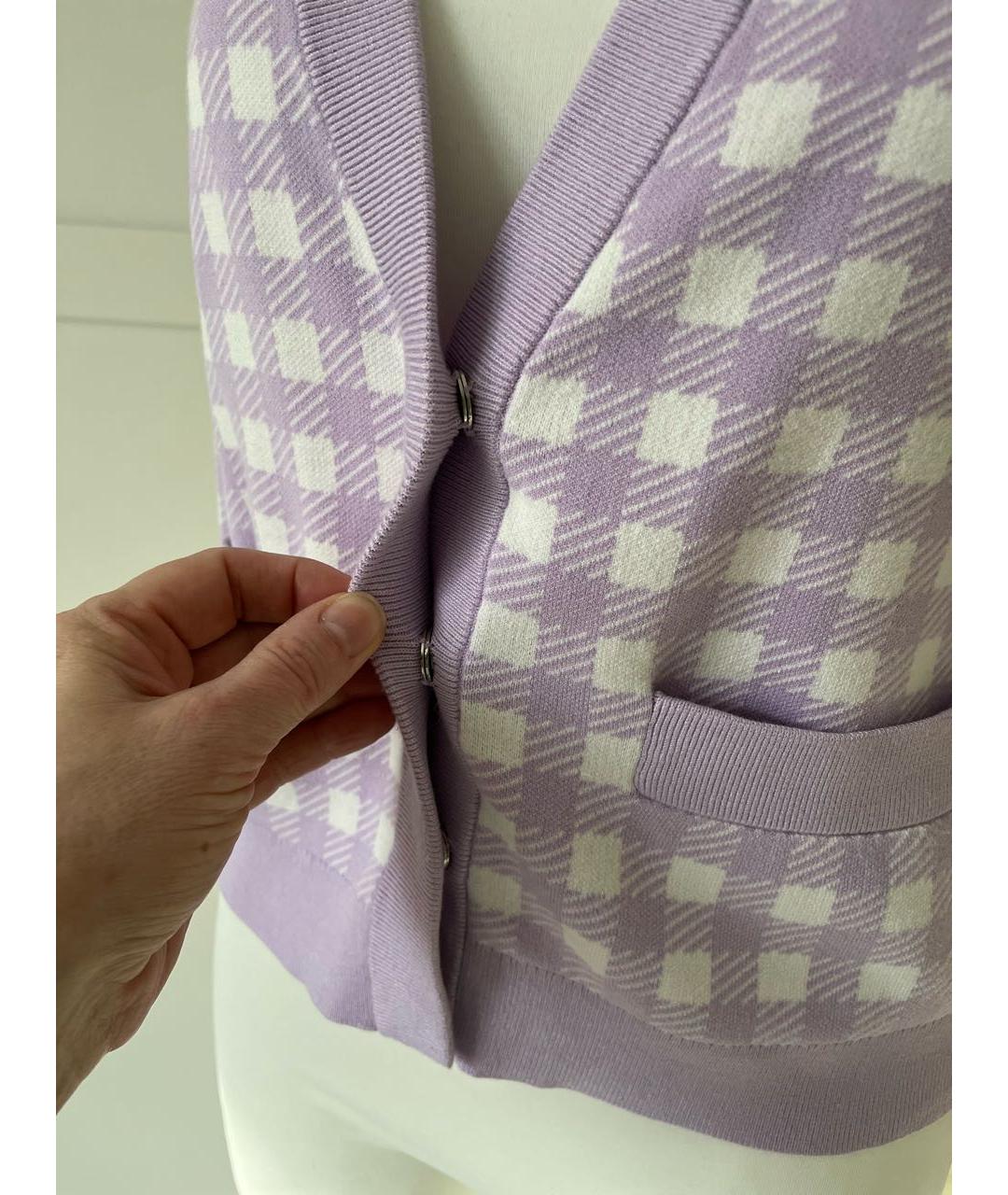 MAJE Фиолетовый вискозный кардиган, фото 6