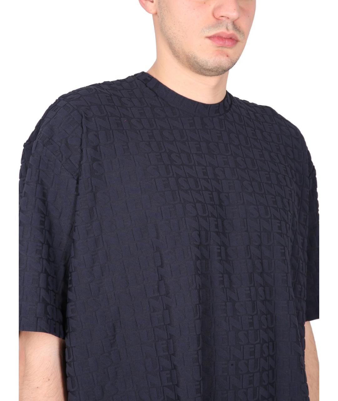 SUNNEI Синяя хлопковая футболка, фото 4