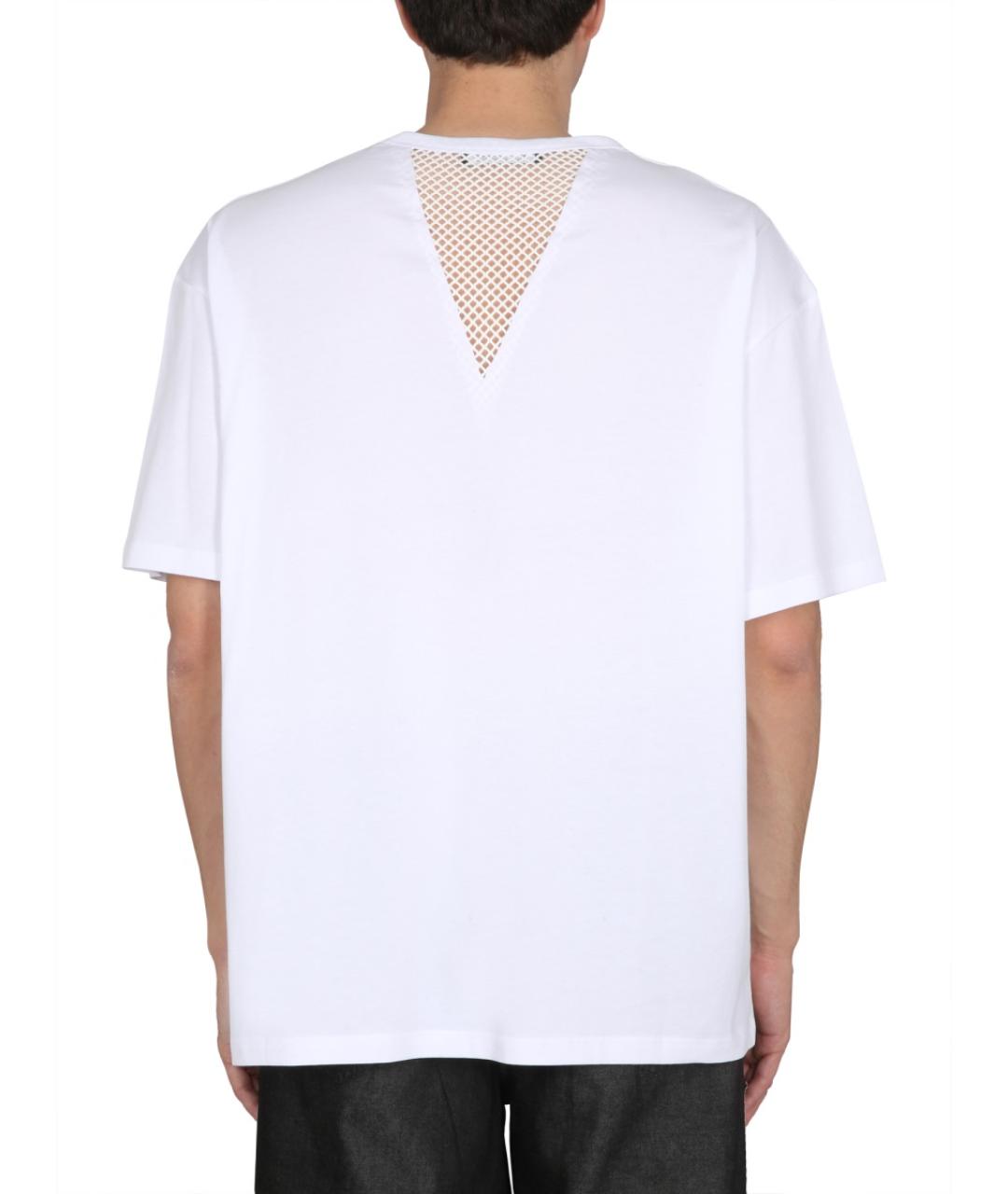 RAF SIMONS Белая хлопковая футболка, фото 3