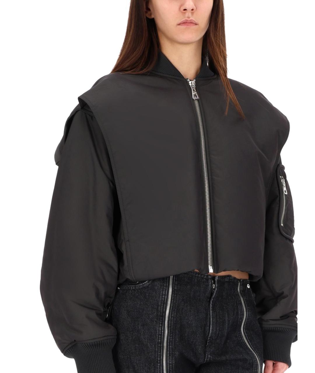 JEAN PAUL GAULTIER Серая полиамидовая куртка, фото 4