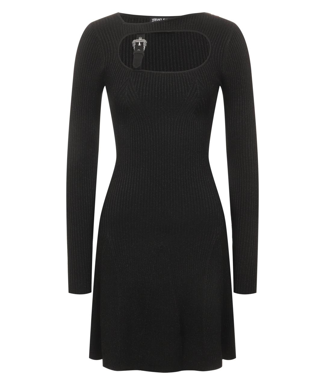 VERSACE JEANS COUTURE Черное вискозное повседневное платье, фото 1