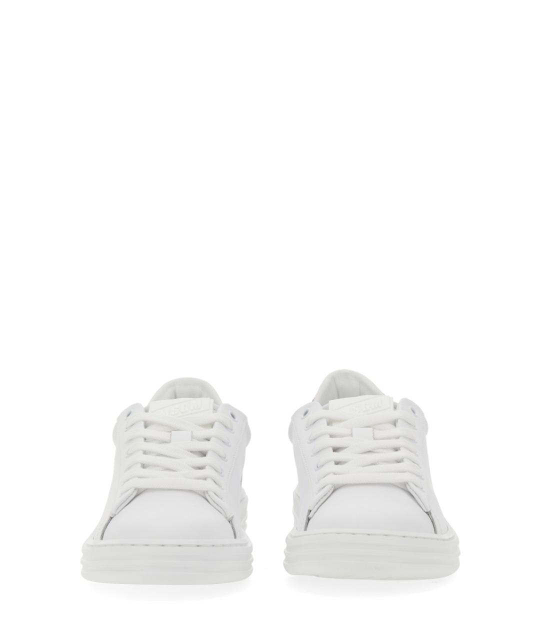 MSGM Фуксия кожаные кроссовки, фото 4