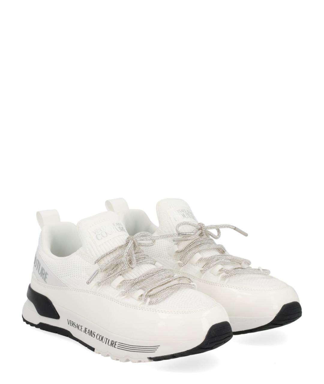 VERSACE JEANS COUTURE Белые синтетические кроссовки, фото 2