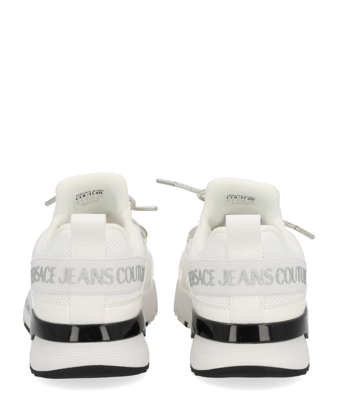 VERSACE JEANS COUTURE Белые синтетические кроссовки, фото 4