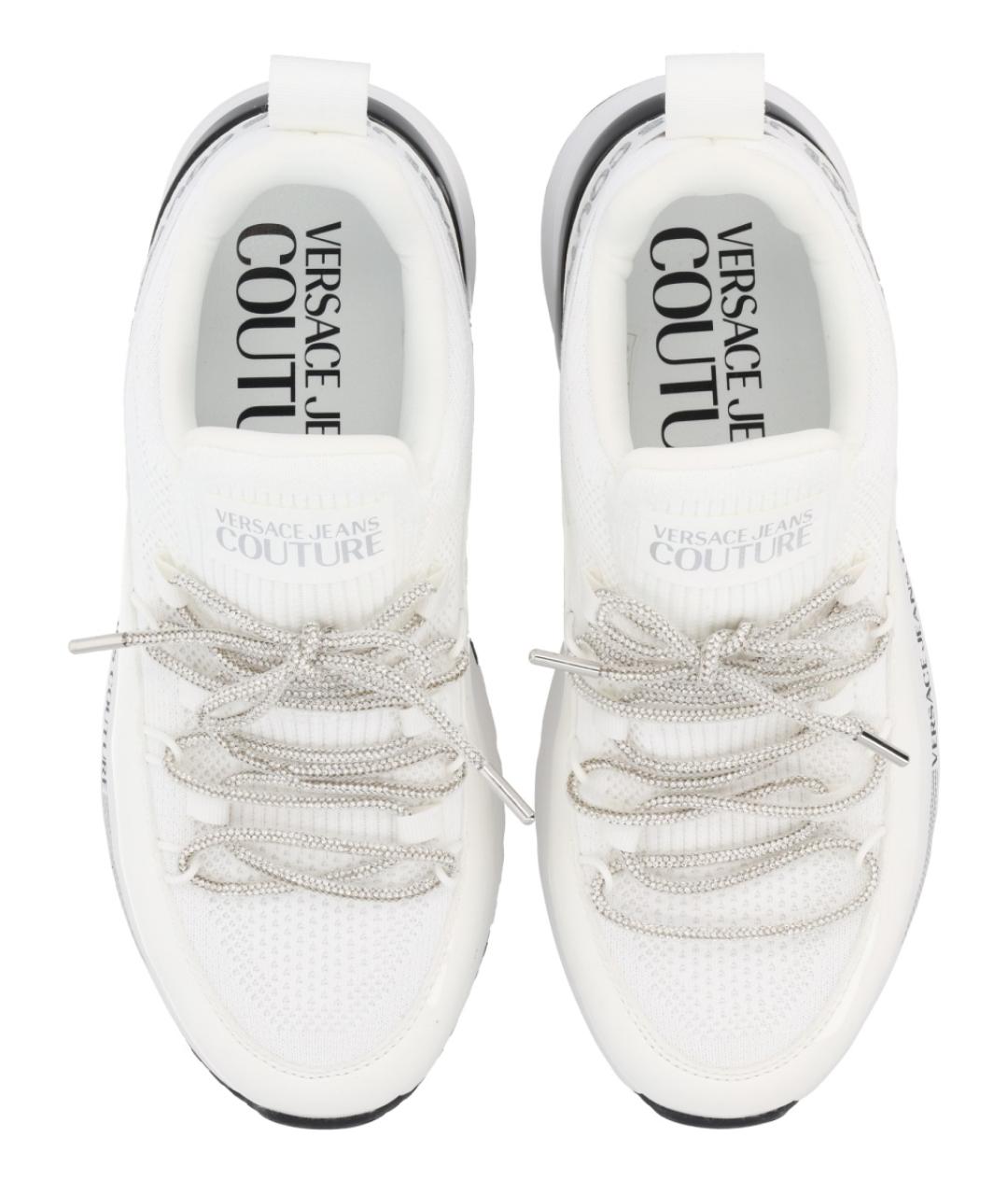 VERSACE JEANS COUTURE Белые синтетические кроссовки, фото 5
