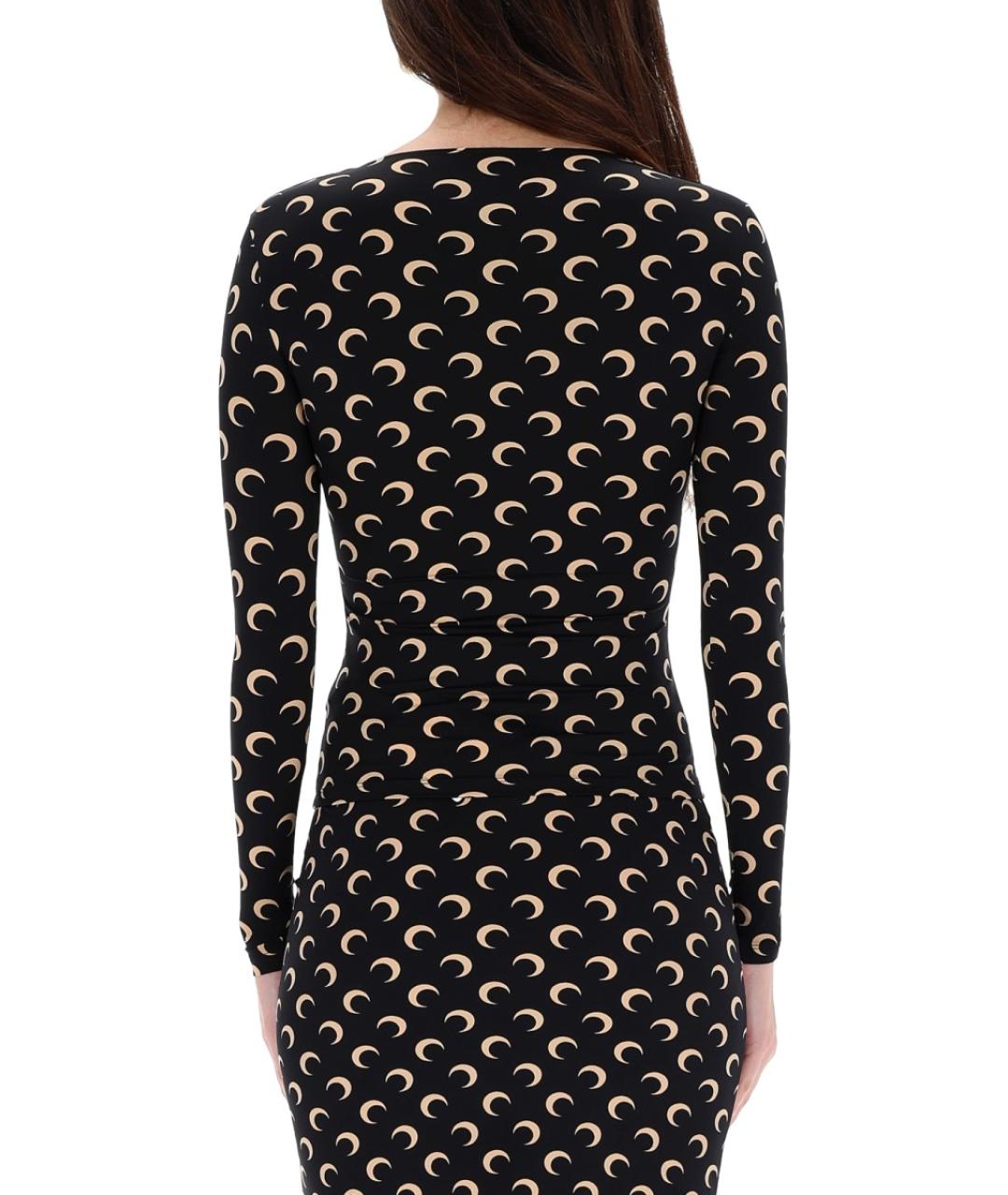 MARINE SERRE Синяя полиамидовая водолазка, фото 3