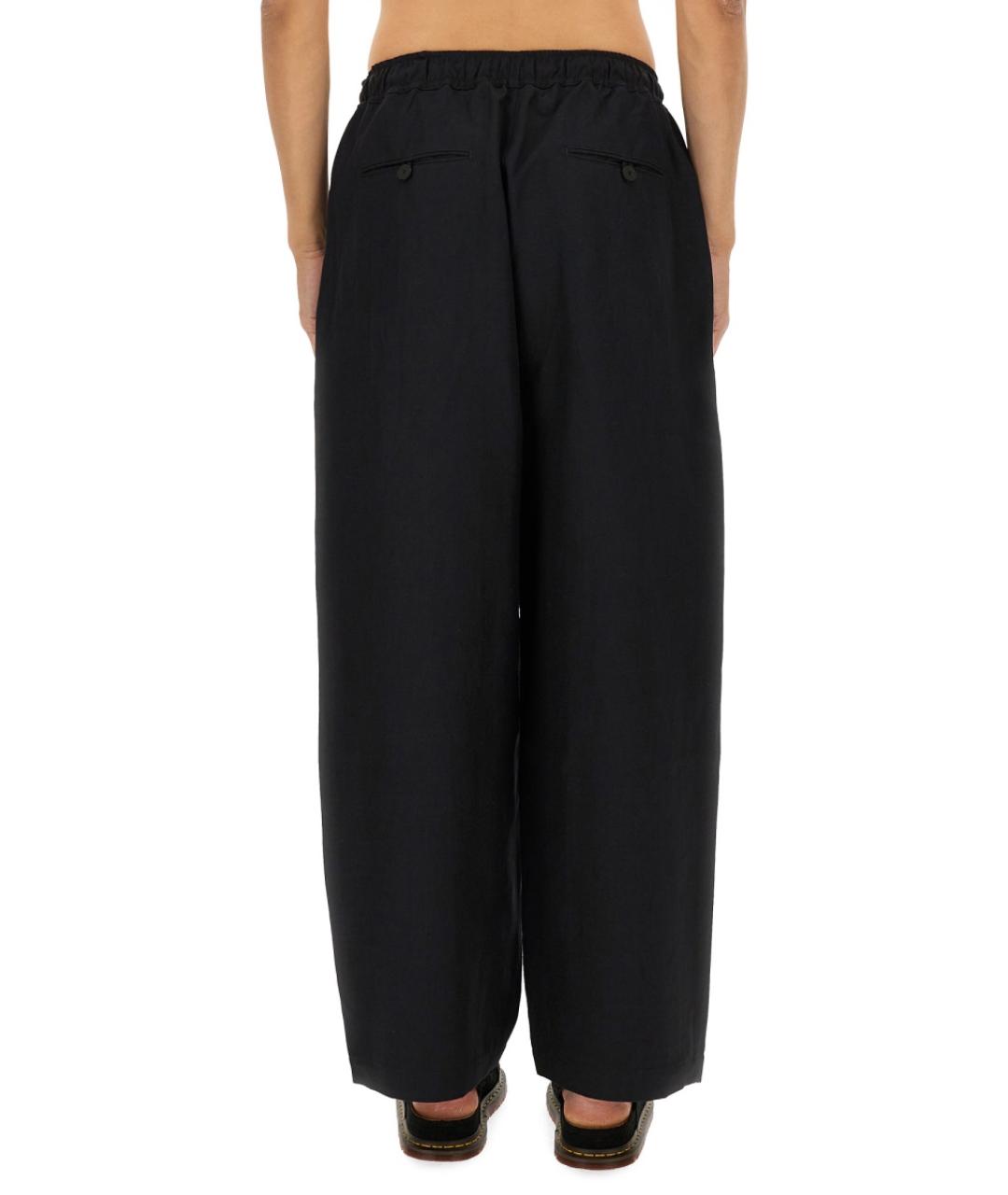 STUDIO NICHOLSON Синие льняные повседневные брюки, фото 3