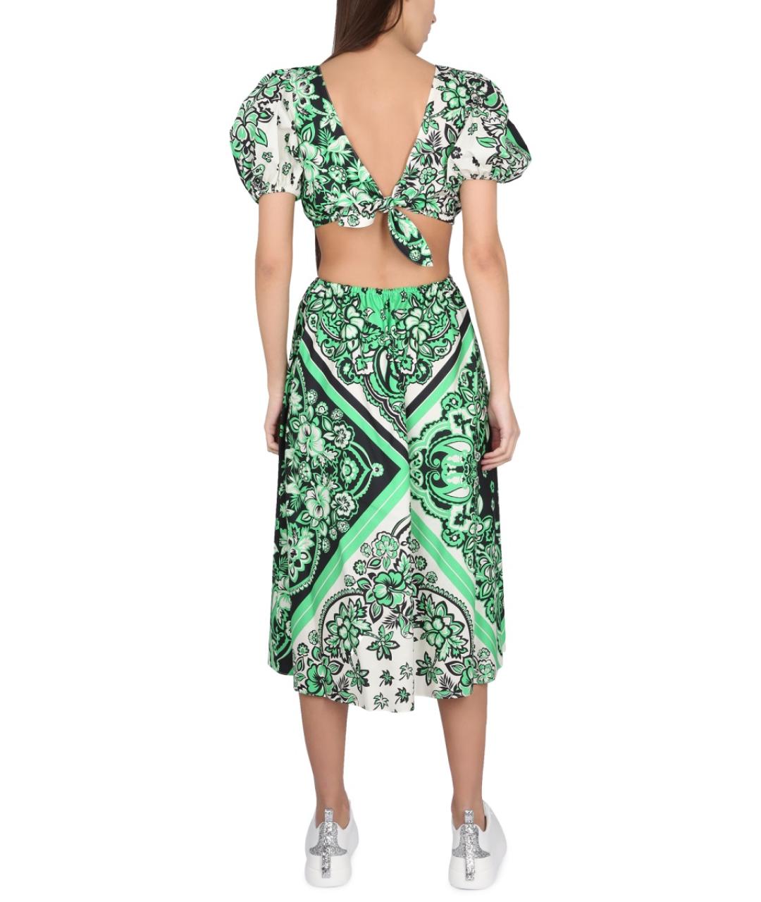 VALENTINO Мульти хлопковое платье, фото 3