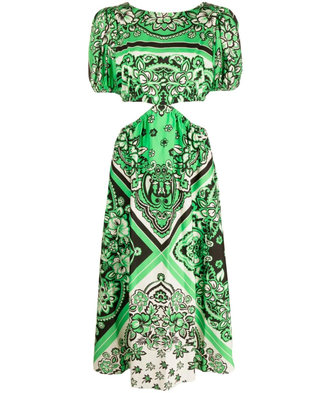 VALENTINO Мульти хлопковое платье, фото 1