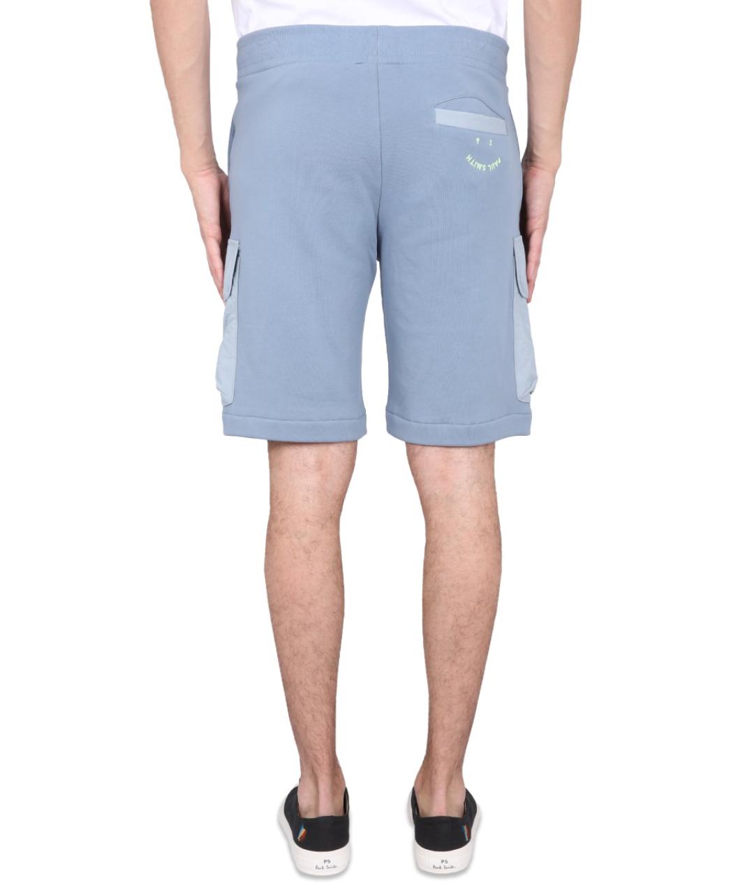 PS BY PAUL SMITH Голубые хлопковые шорты, фото 4