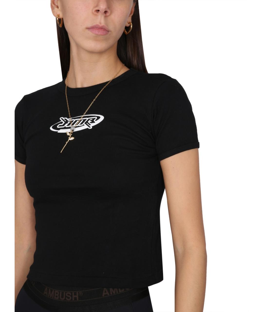 AMBUSH Черная хлопковая футболка, фото 4